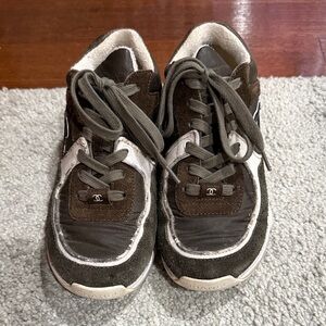 Chanel brown sneakers